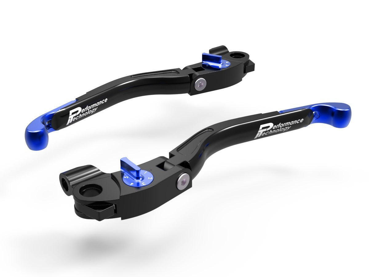 Ducabike DBK LEA03 Brake / Clutch Adjustable Levers Eco GP 2 - BLACK-BLUE