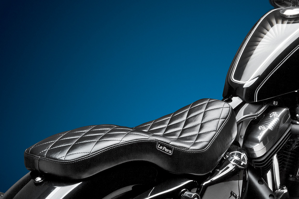 Le Pera Cobra Full-Length Seat - Diamond - Black - XL '04-'22