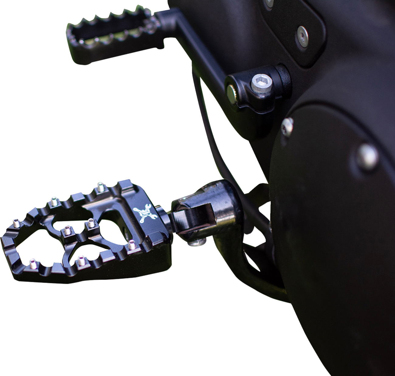 Burly Brand MX Evolution Driver Pegs - Black - Sportster/Dyna