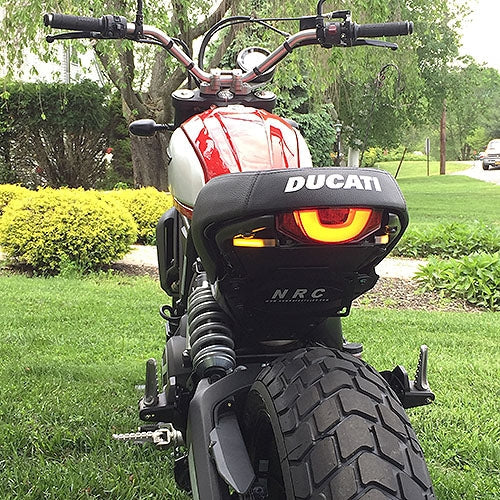 NRC Ducati Scrambler Classic/Icon/Full Throttle/Urban Enduro Fender Eliminator Kit (2015 - 2017) - Yes I'll take the NRC plate light bracket and move my license plate underneath the bike