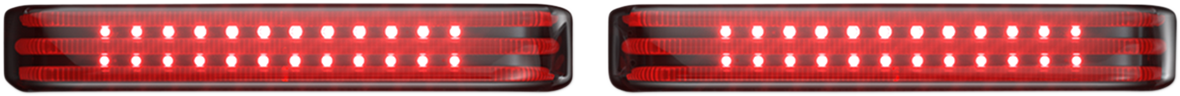 Custom Dynamics Saddlebag LED Lights - Sequential - Chrome/Smoke