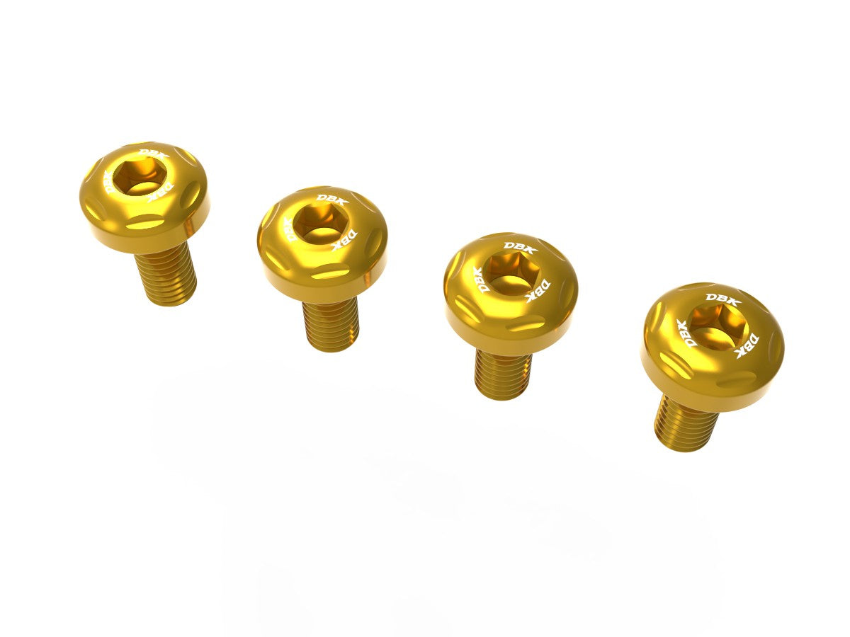 Ducabike DBK KVT103 Panigale V4 MY 2025 Heel Guards Screws Kit - Gold