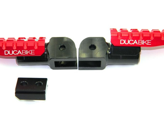 Ducabike DBK PPDV05 Adjustable Rearsets - RED
