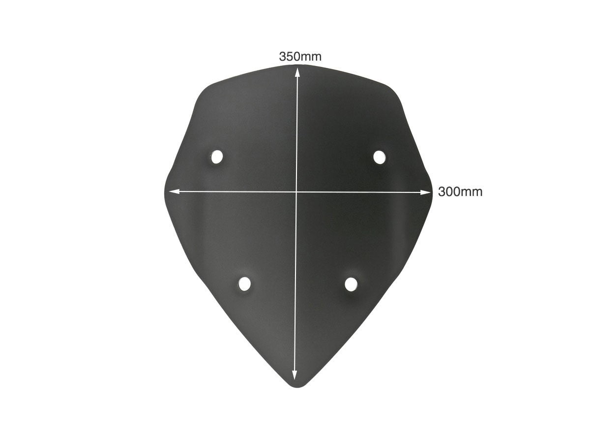 Ducabike DBK CUP05 MTS 1200 13/14 Sport Windscreen - BLACK