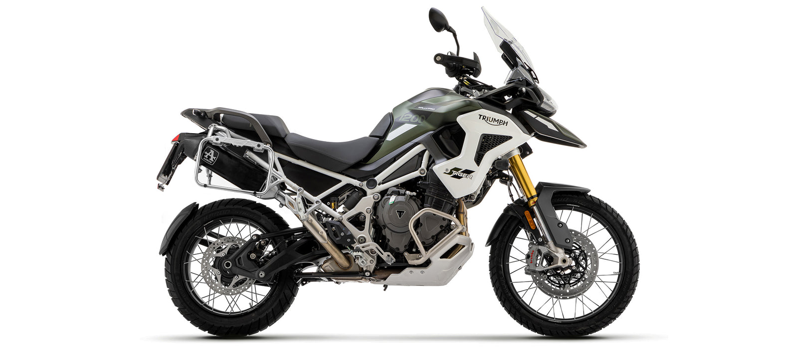 Veloce Aluminium Dark" Slip On For Sidebags"