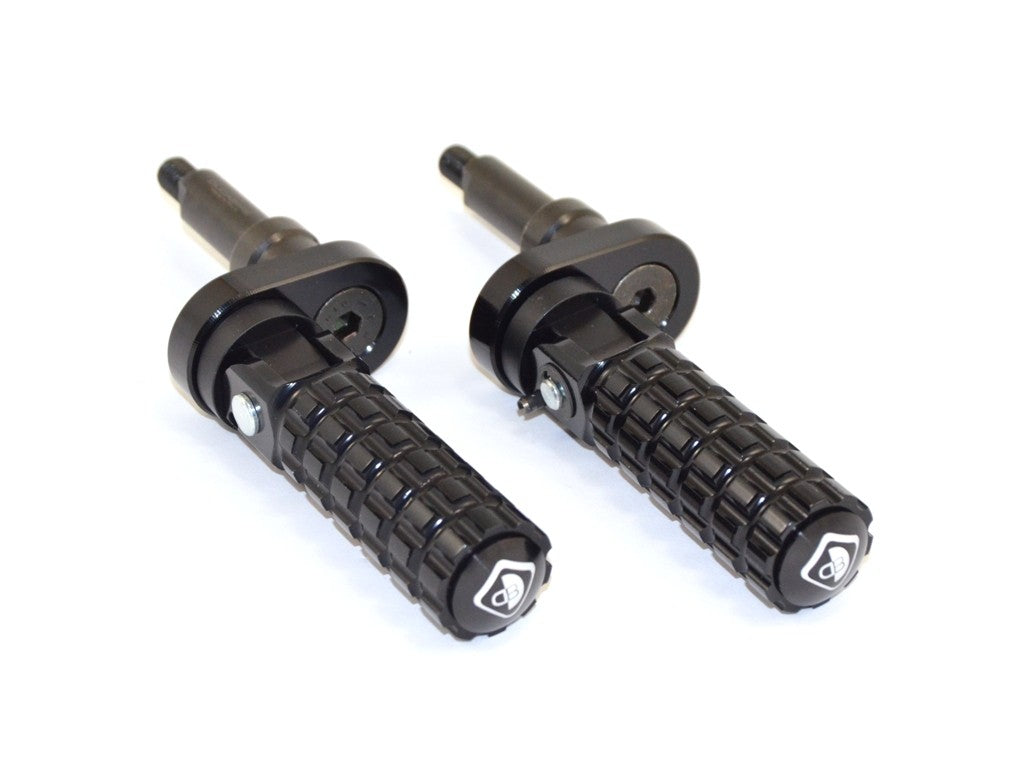 Ducabike DBK PPSCRA01 Adjustable Foot Pegs Scrambler - BLACK