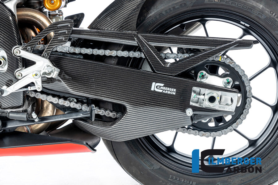 Ilmberger Carbon Swing Arm Cover Left Side Aprilia Tuono / RSV4 From 2021 - Gloss