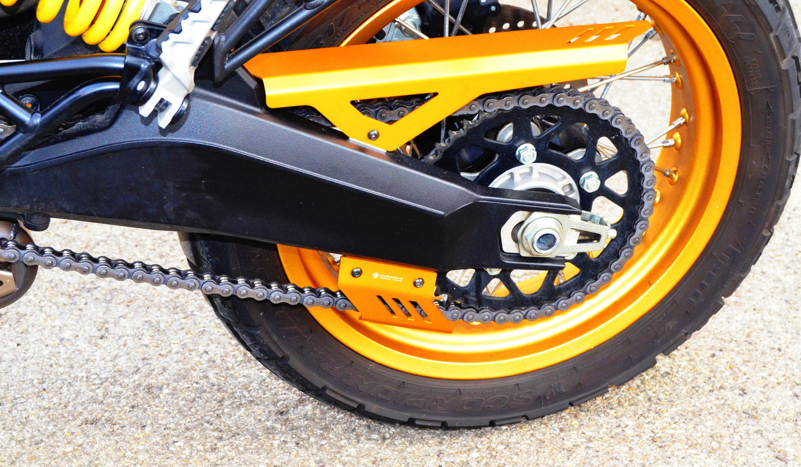 Ducabike DBK PCT03 Desert Sled Low Chain Protector - GOLD