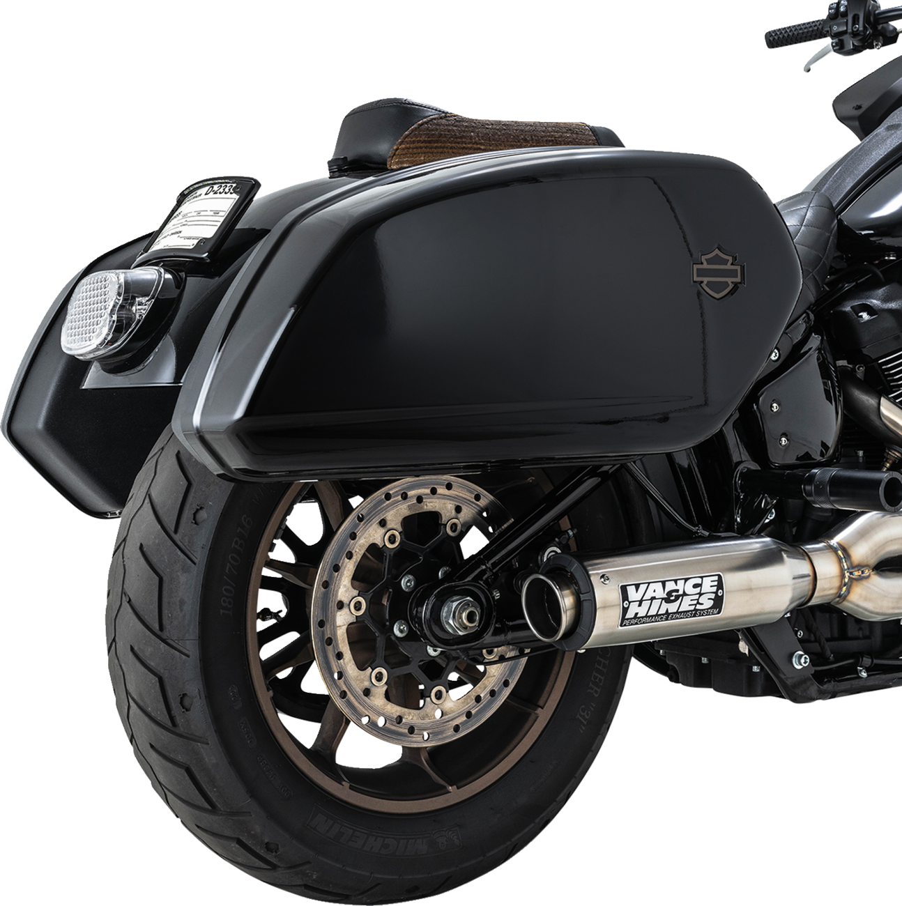 Vance & Hines 2-Into-1 Supersport Exhaust System - Brushed - Softail