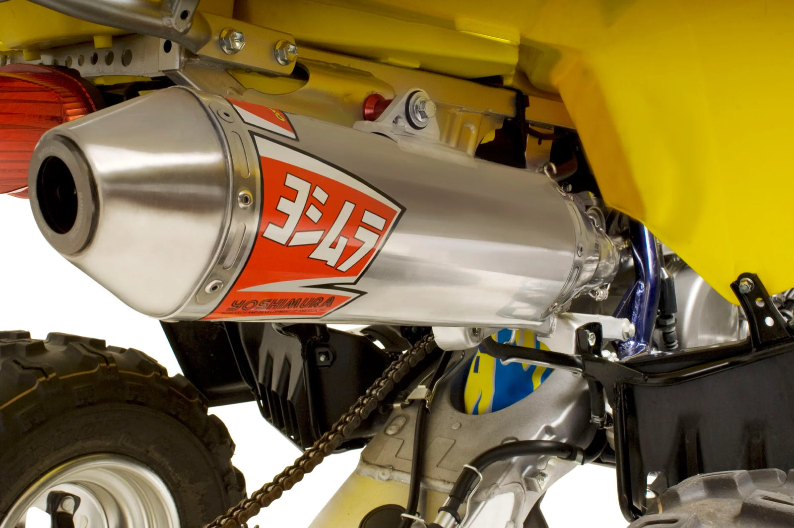 Yoshimura SUZUKI/KAWASAKI LTZ400 03-14 RS-2 Stainless Full Exhaust, W/ Aluminum Muffler