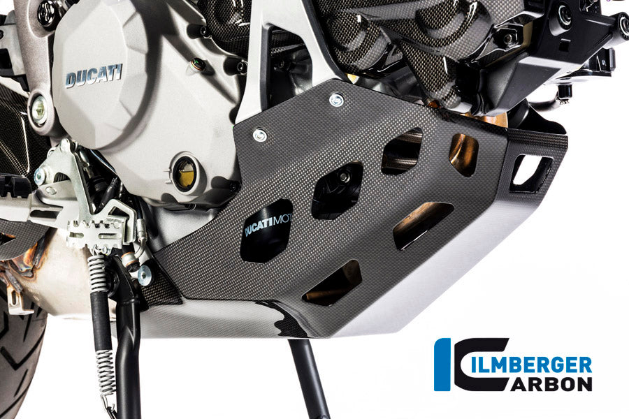 Ilmberger Carbon Belly Pan Surface Ducati MTS 1200 2016 Enduro - Gloss