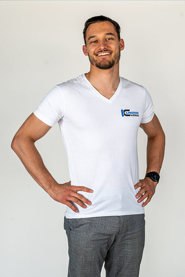 Ilmberger Carbon T-Shirt White V-Neck