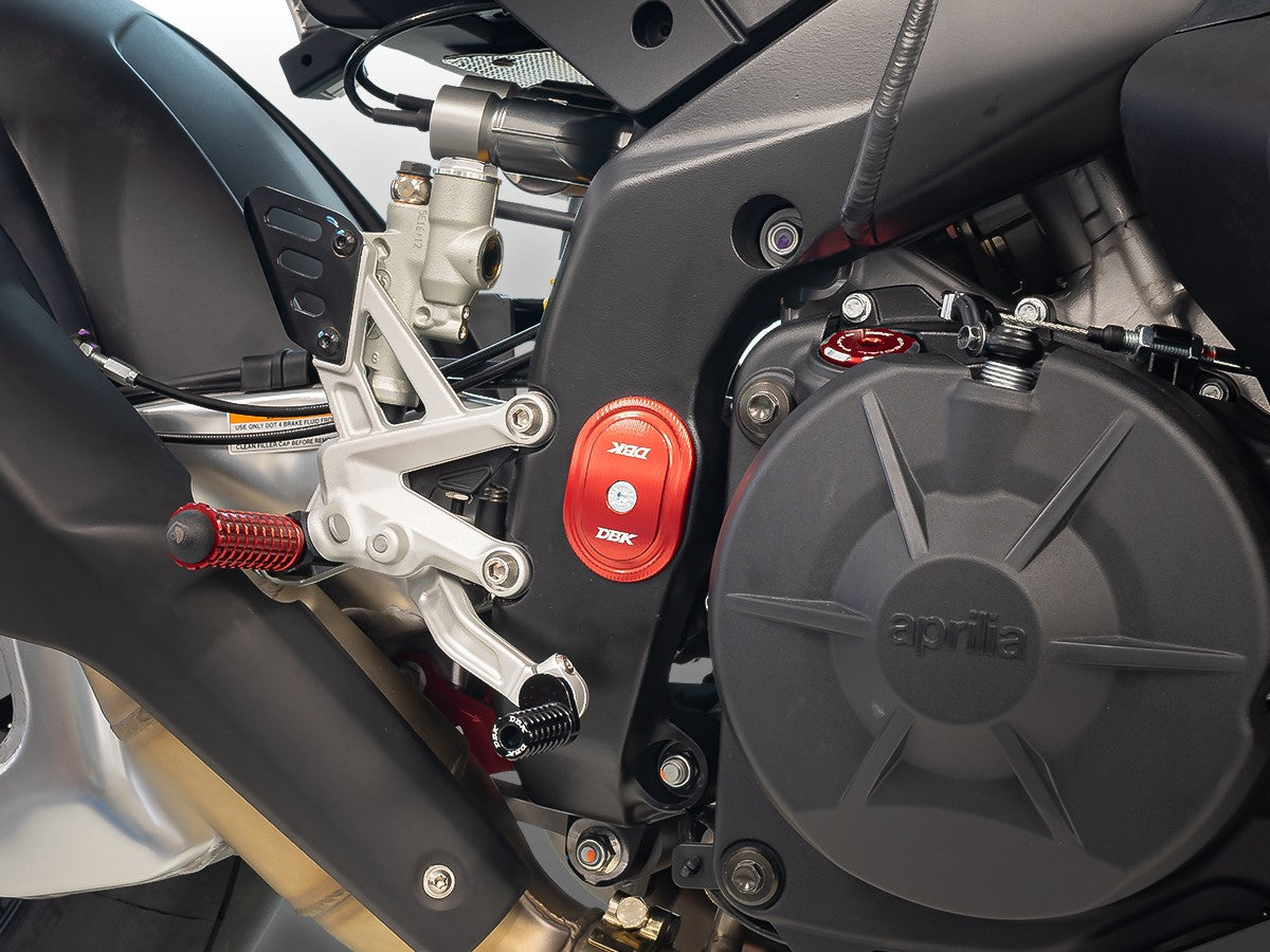 Ducabike DBK CNC Swingarm Pivot Caps Kit Aprilia RSV4
