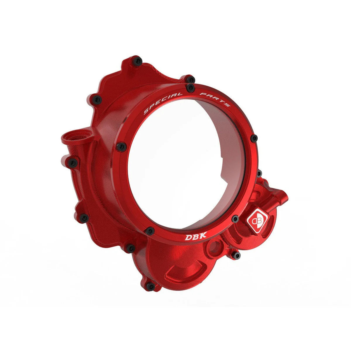 Ducabike DBK 3D Clear Clutch Cover For Ducati Hypermotard 698 Mono - Red-Red