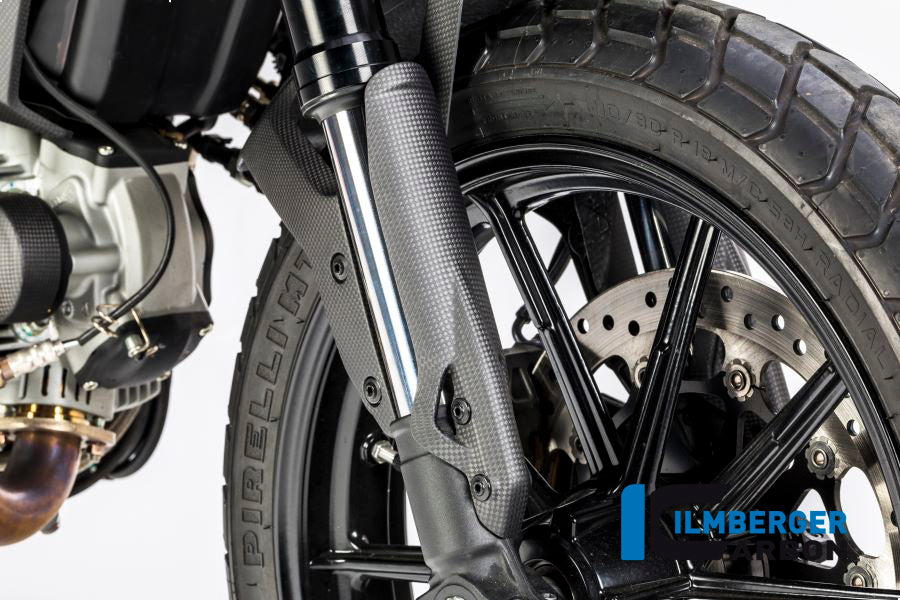Ilmberger Carbon Fork Leg Guard Right Ducati Scrambler 2016 - Matte