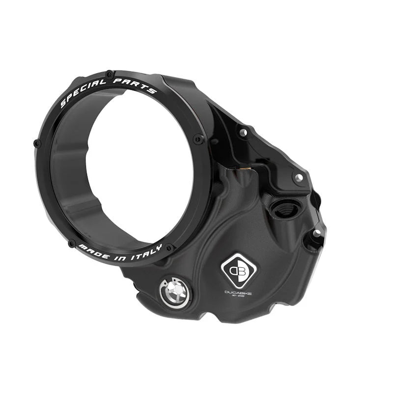Ducabike DBK 3D Clear Clutch Cover For Ducati Monster 1200 1200S 1200R - Black-Black