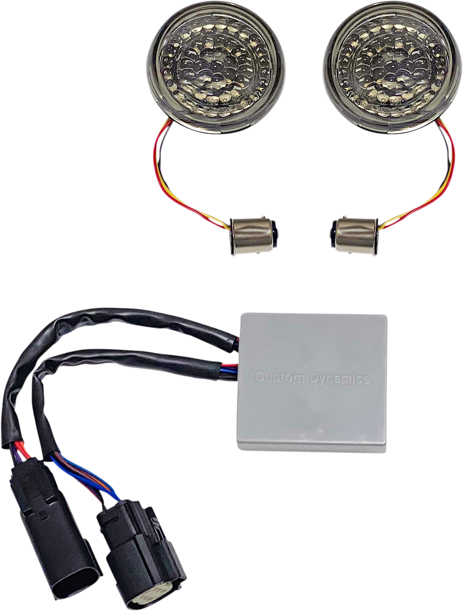 Custom Dynamics Turn Signal Inserts - Amber/Red - Harley-Davidson®