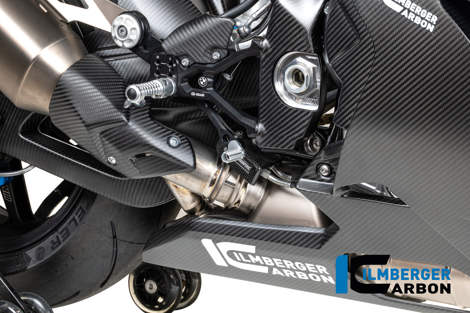 Ilmberger Carbon Exhaust Heat Shield BMW S 1000 R 2021-2025 - Matte / Twill
