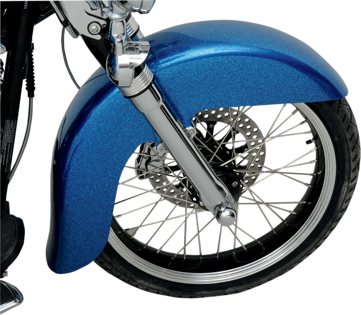 Klock Werks Benchmark Front Fender - Black - 16"-19" - HD Softail
