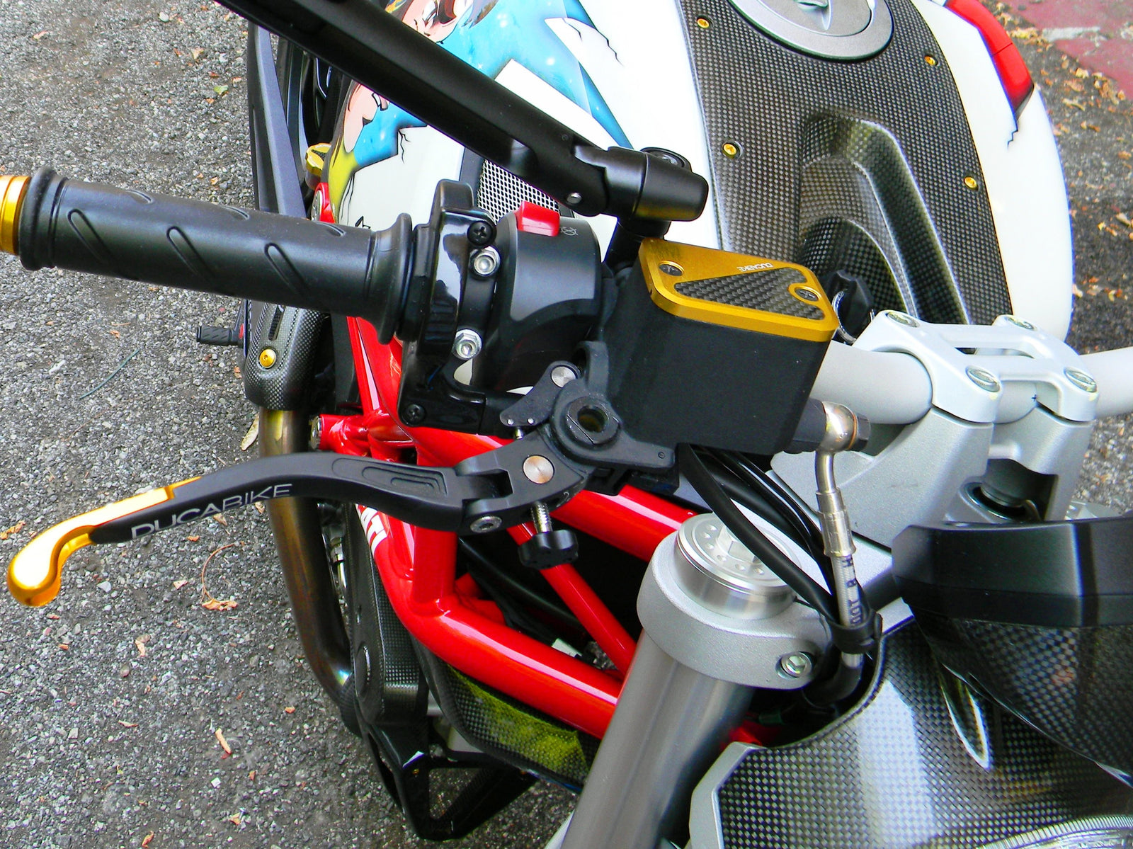 Ducabike DBK TLS12 Fluid Reservoir Caps - GOLD