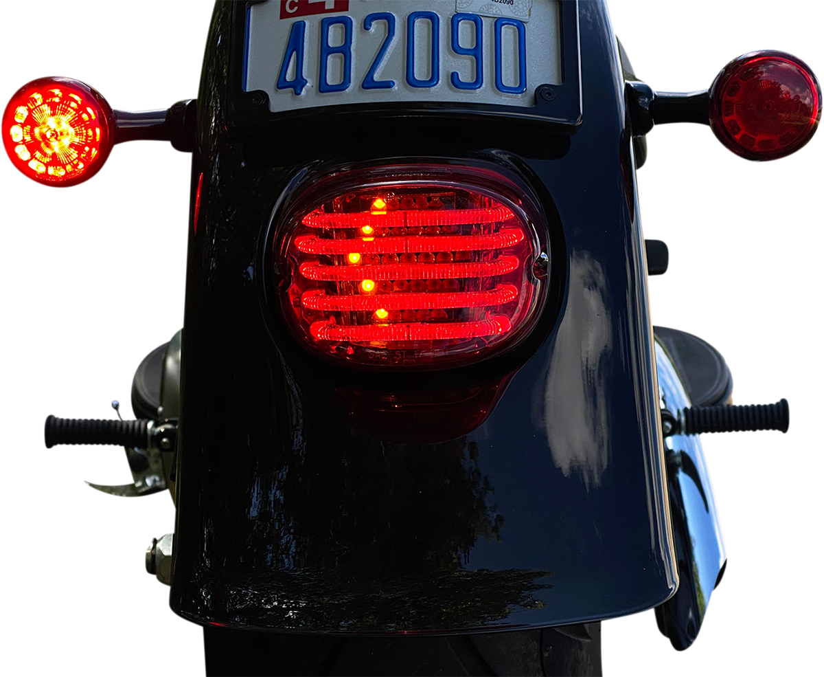 Custom Dynamics Taillight/Turn Signal - Top Window - Red Lens