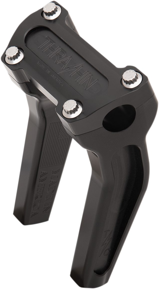 Thrashin Supply CO. Handlebar Risers - Pull Back - 6-1/2" - Black