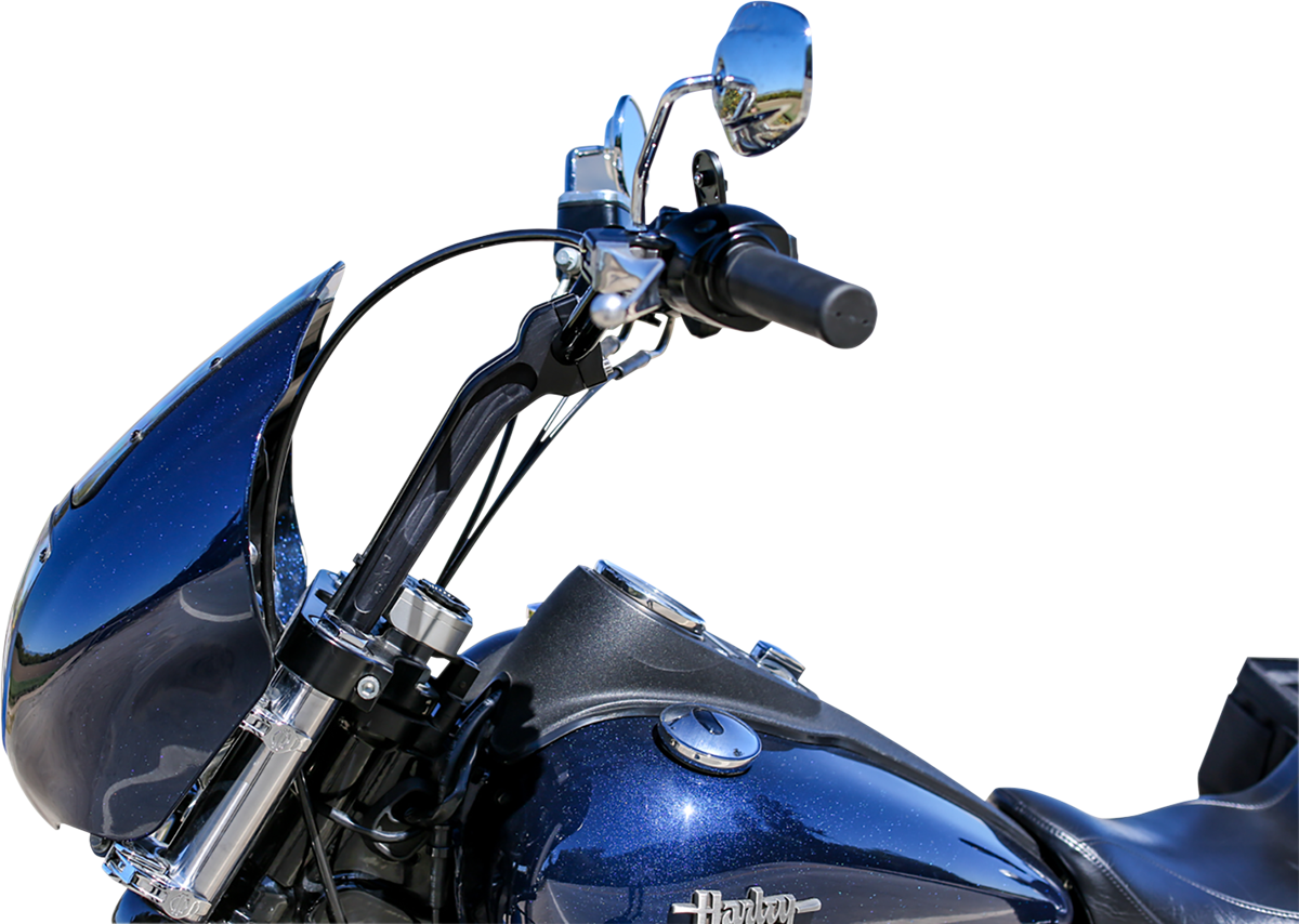 Thrashin Supply CO. Handlebar Risers - Pull Back - 9-1/2" - Black
