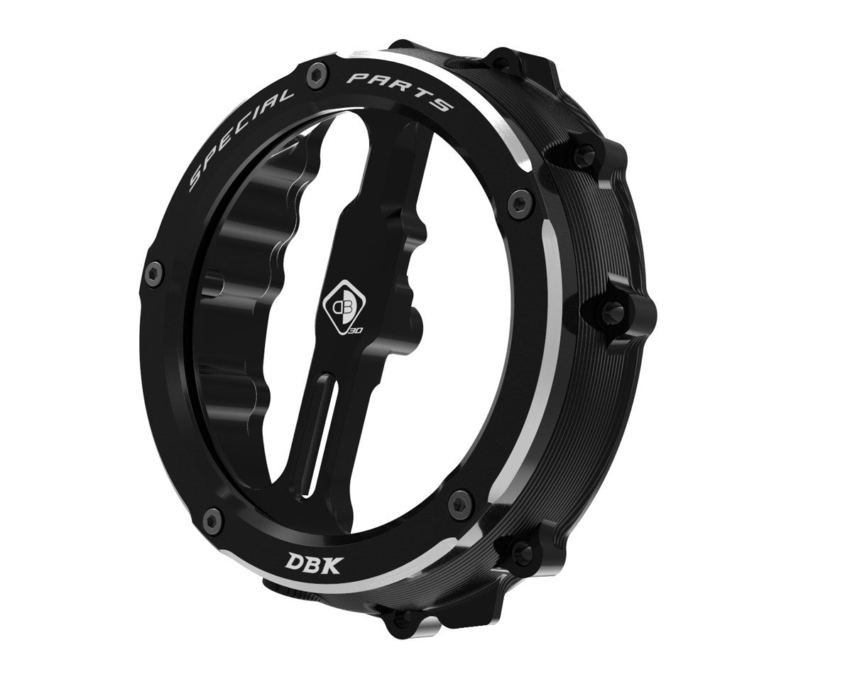 Ducabike DBK Ccdv12 BMW Clear Clutch Cover Oil Bath 3D-EVO - BLACK-BLACK