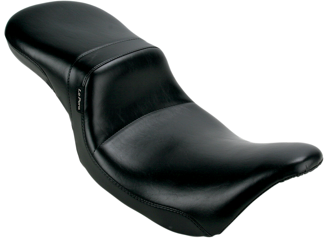 Le Pera Daytona 2-Up Seat - Without Backrest - Smooth - Black - FL '08-'23