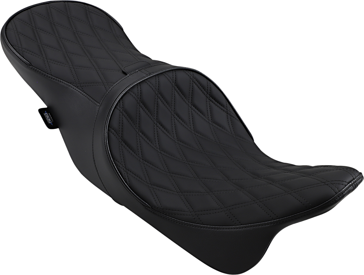 Drag Specialties Seats Low Forward Touring Seat - Double Diamond - FL '08-'24