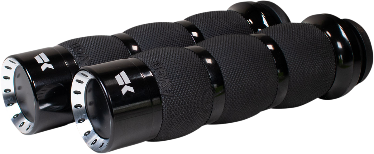 Khrome Werks Turbine Grips - Air Cushion - TBW - Black