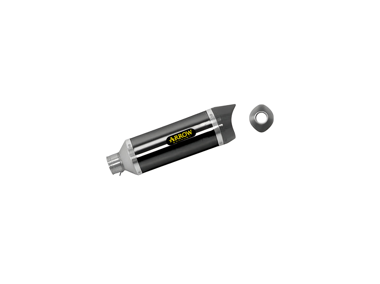 Arrow 51510AKN Street Thunder Aluminium Dark Slip On With Carbon End Cap