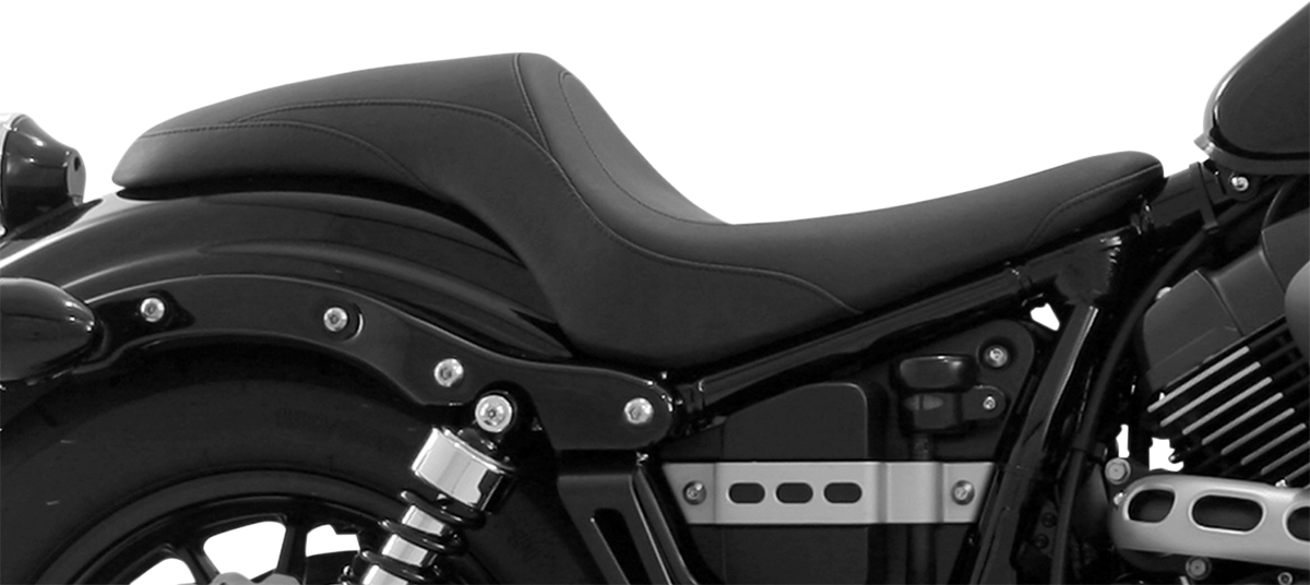 Mustang Seat - Tripper Fastback™ - Smooth - Black - Bolt