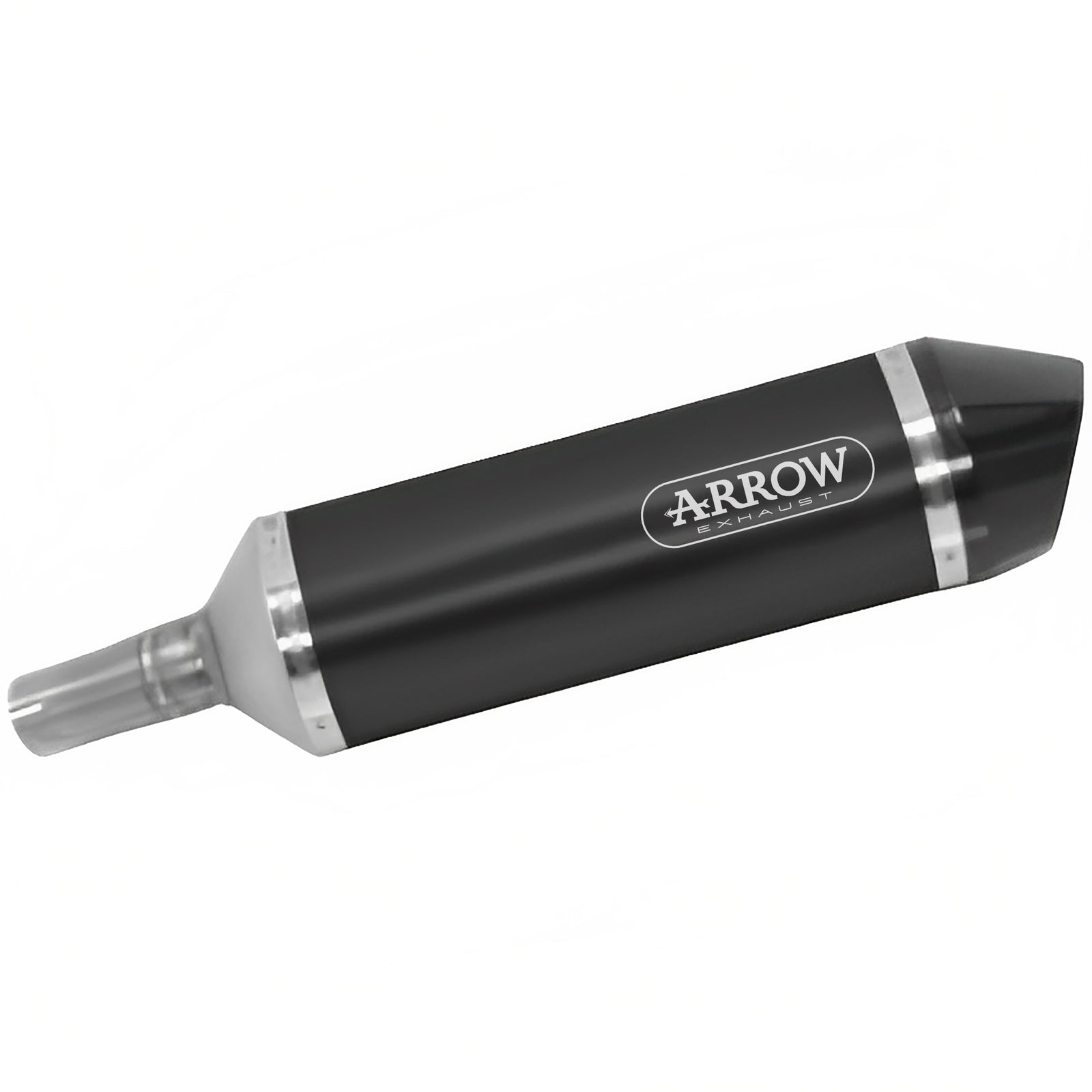 Arrow 71874AKN Race-Tech Aluminium Dark Slip On With Carbon End Cap