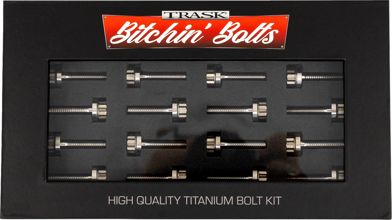 Trask Bitchin' Bolts Hardware Kit - Titanium - M8 - Rocker Box