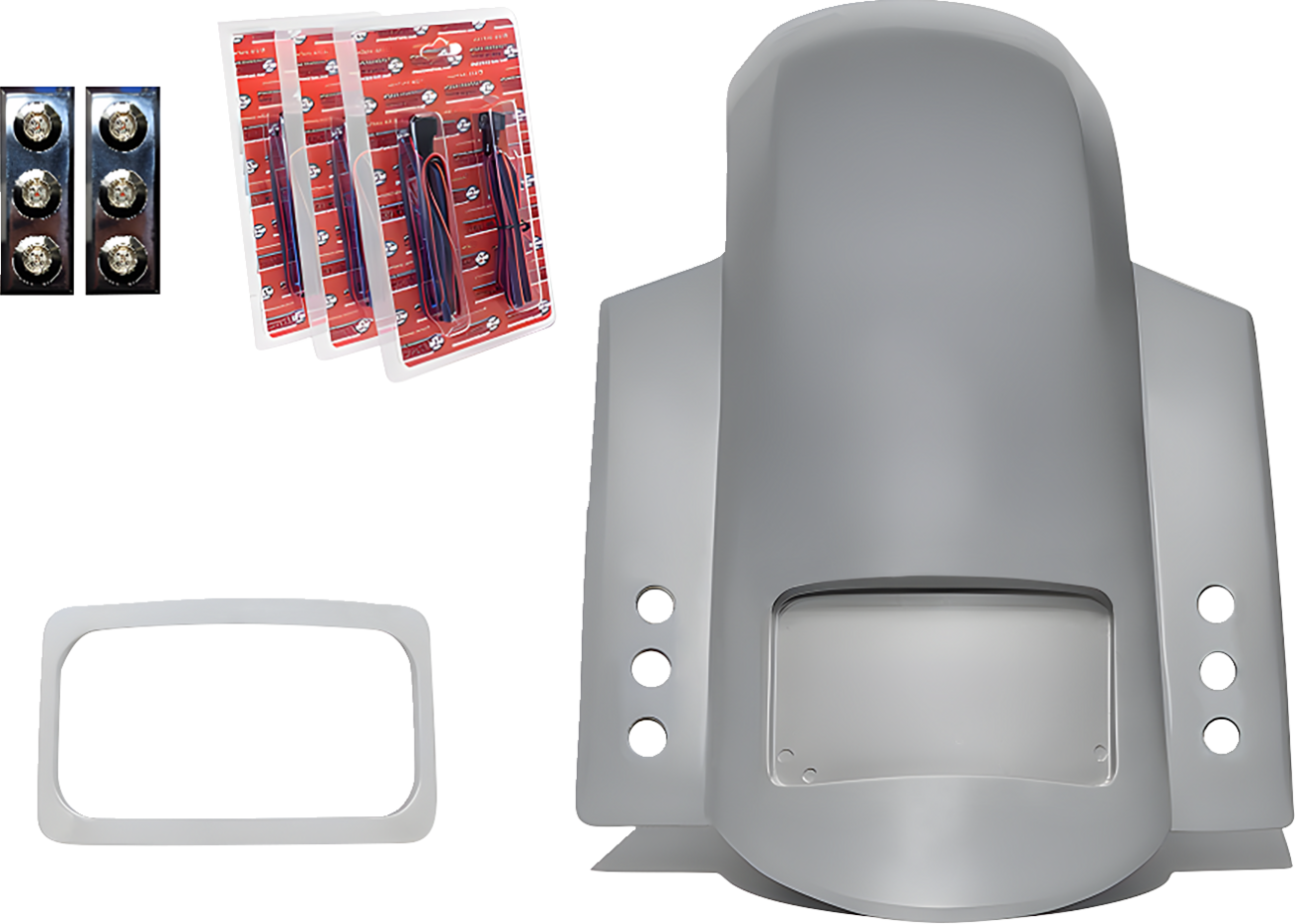Paul Yaffe Bagger Nation Short Sport Rear Fender With Thunder Pods