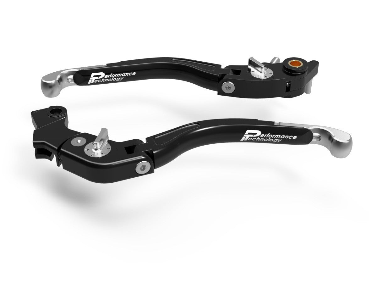 Ducabike DBK LEA09 Brake / Clutch Adjustable Levers Eco GP 2 - BLACK-GREY