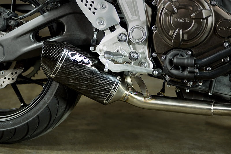 M4 Exhaust 2015 Yamaha FZ07 Carbon Fiber Slip On