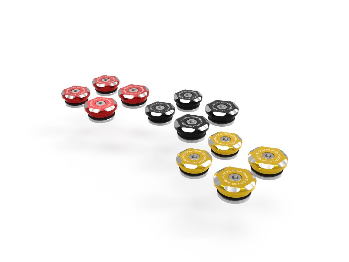 Ducabike DBK TTDSX02 DesertX Kit Frame Plugs Bicolor - RED
