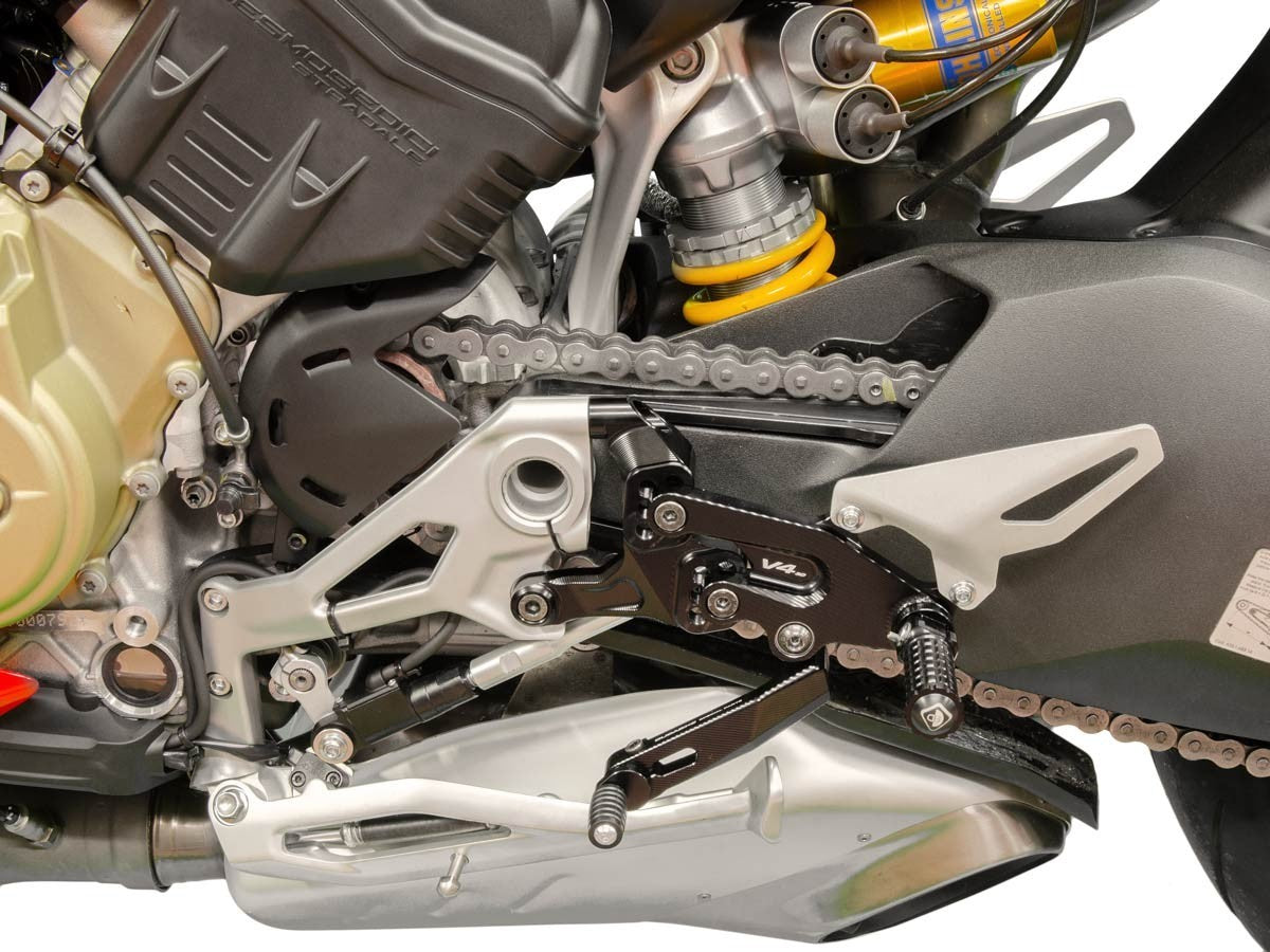 Ducabike DBK PRSFV401 SF V4 Adjustable Rearset - BLACK-BLACK