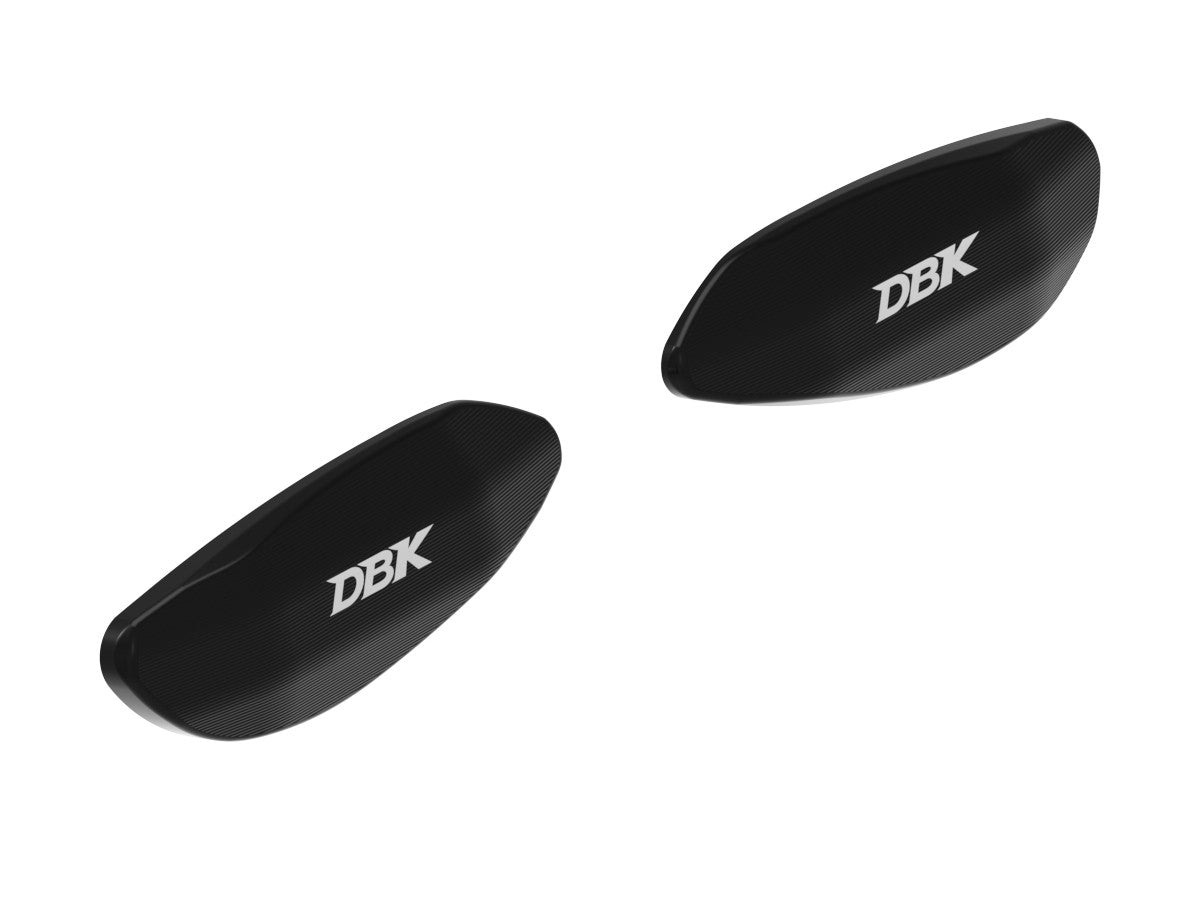Ducabike DBK CNC Mirror Hole Cover Kit Aprilia RS660 / RSV4 - Black