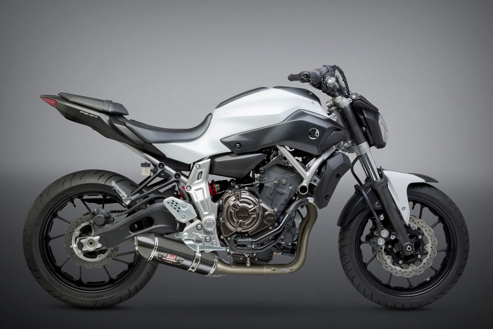 Yoshimura FZ/MT-07 15-26 / XSR700 18-26 / R7 22-26 Race R-77 Stainless Full Exhaust, W/ CF Muffler