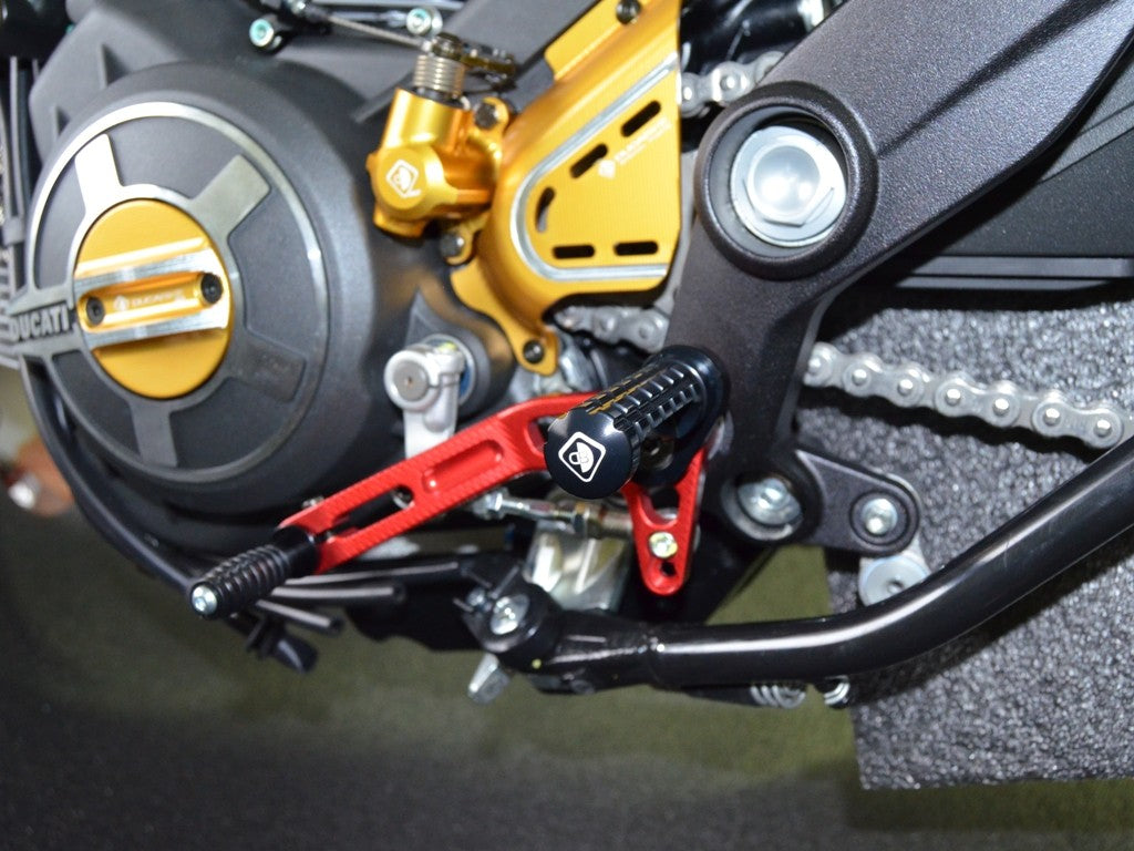 Ducabike DBK PPSCRA02 Adjustable Foot Pegs Scrambler - BLACK