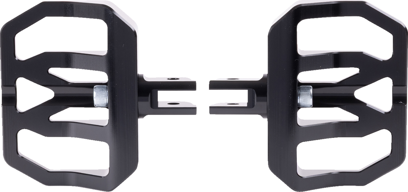 Thrashin Supply CO. Mini Aggressor Floorboards - Black - Front