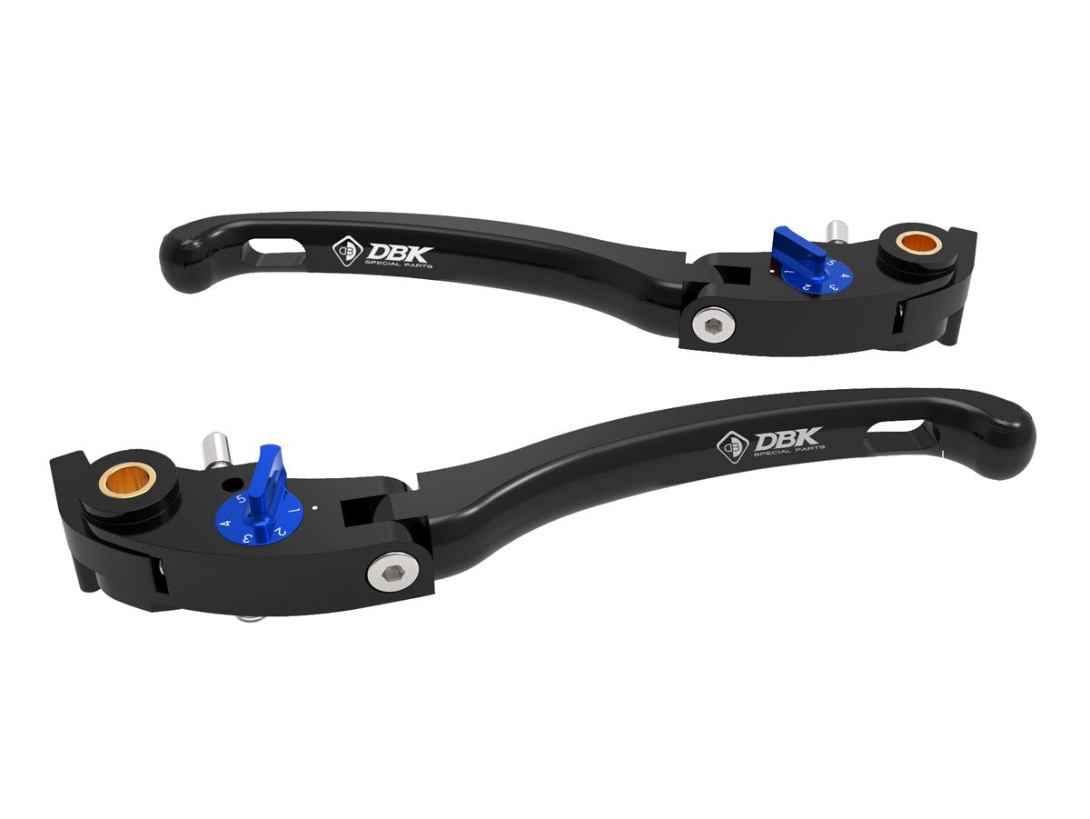 Ducabike DBK LE16 Brake / Clutch Adjustable Levers Eco GP 1 - BLACK-BLUE
