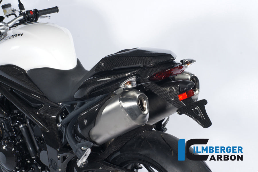 Ilmberger Carbon License Plate Holder (Incl. Taillight Cover With Indicator Mount) Carbon Triumph Speed Triple 1050
