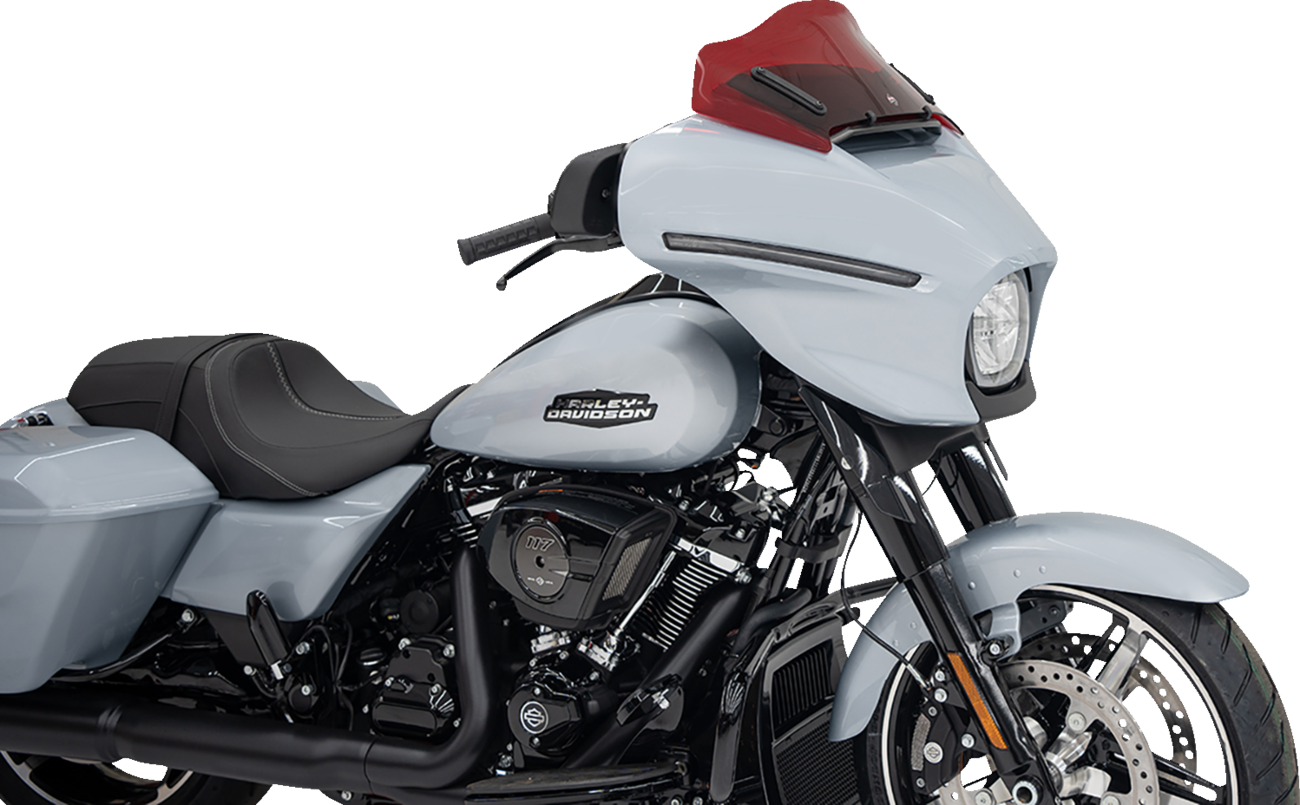 Klock Werks Kolor Flare® Windshield - 8" - Red - '23-'25 FLHX