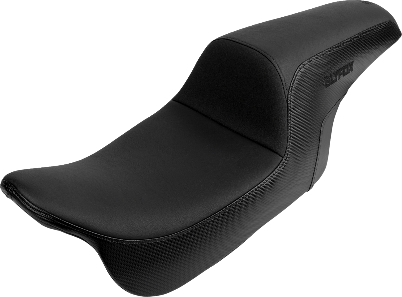 Slyfox Drifter Seat - Black Logo - Smooth Vinyl - Carbon Fiber - FL '08-'23
