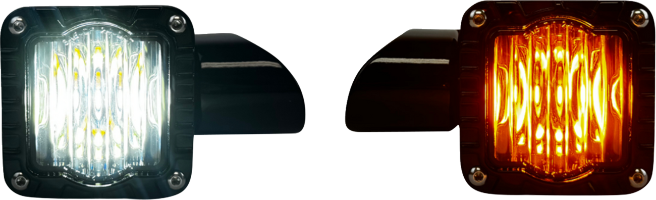 Custom Dynamics Turn Signal - Shark Demon™ - LED - Front - Smoke Lens