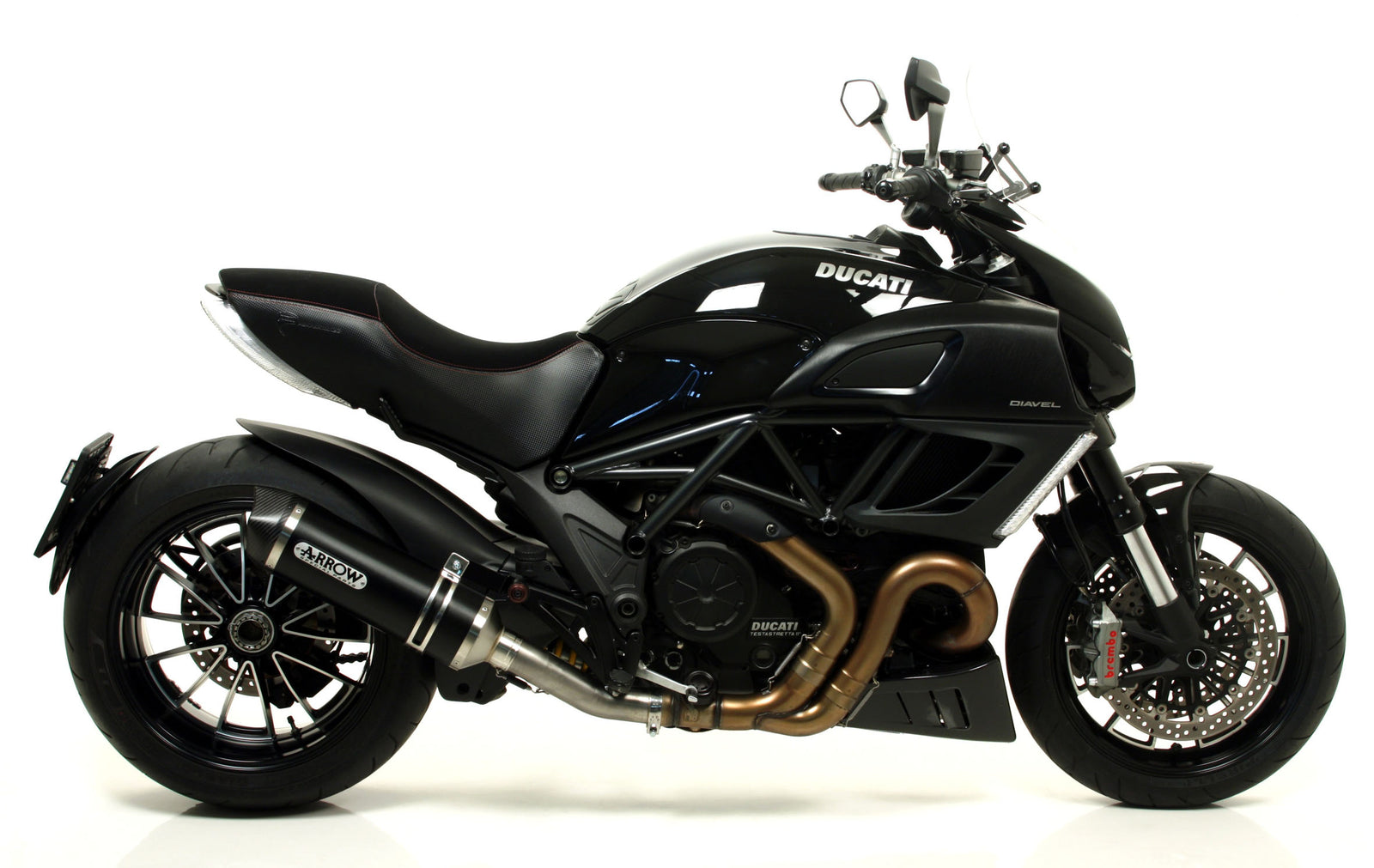 Race-Tech Aluminium Dark" Slip On With Carbon End Cap"